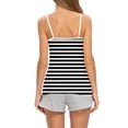 thumbnail image 4 of Ltctricy Camisole Tops for Women Summer Spaghetti Strap Scoop Neck Striped Slim Tank Tops Soft Casual Sleeveless T Shirts, 4 of 6