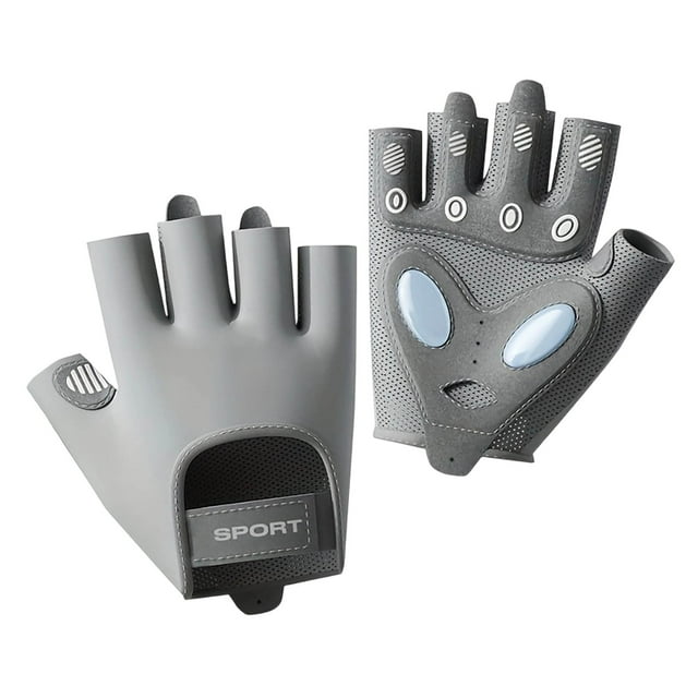 Gants d'Entraînement Respirants Demi-Doigt pour Hommes Femmes Gants d'Entraînement Non Gym Équipement de Protection pour Musculation Cyclisme Entraînement Physique