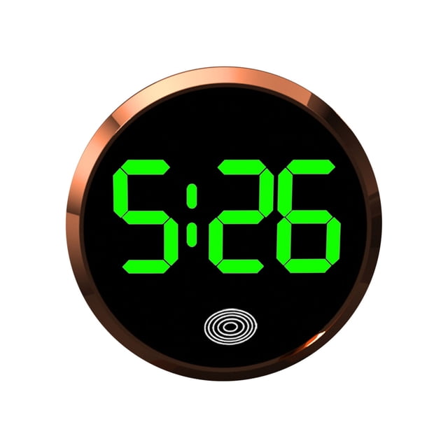 Digital Car Clock with LED Display Stick On Automotive Timekeeper Clear LCD Screen Car Watch Interior Vehicle Accessory