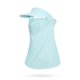 thumbnail image 1 of Protector solar de verano para mujer, mascarilla facial completa, velo de seda de hielo para exteriores, bufanda facial transpirable hueca fina con ala, 1 of 6