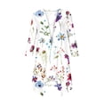 thumbnail image 5 of QATAINLAV Cardigans for Women, Summer Casual Comfortable Blouse Trendy Floral Print Shawl Half Sleeve Duster Top Going Out Streetwear Prime Today White XXL, 5 of 6