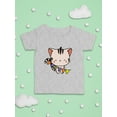 thumbnail image 3 of Cute Kittyboo W Flags. T-Shirt Infant -Image by Shutterstock,  6 Months, 3 of 4
