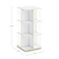 thumbnail image 4 of Guidecraft EdQ Rotating Book Display - White: 3-Tier 360 Spinning Standing Wooden Montessori Kids Book Storage with Acrylic Shelves for Classroom & Homeschool, 4 of 4