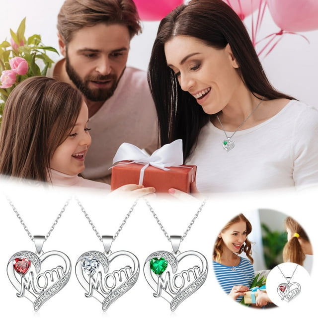 Xihbxyly Collar con Forma de Corazón, Elegante Diseño de Colgante, Material de Aleación, Regalo Elegante para Mujer, Perfecto para El Día de La Madre, Joya Versátil para Cualquier Ocasión, 40 Cm de L