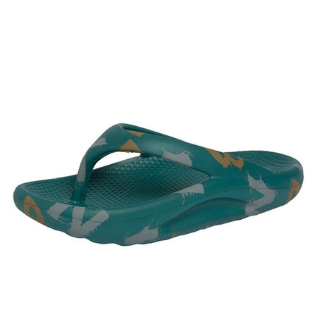 Lilgiuy Summer Sales Couple Women Men Orthotic Flip Flops for Pillow Soft Recovery Thong Sandals Summer Beach Shoes with Arch Support