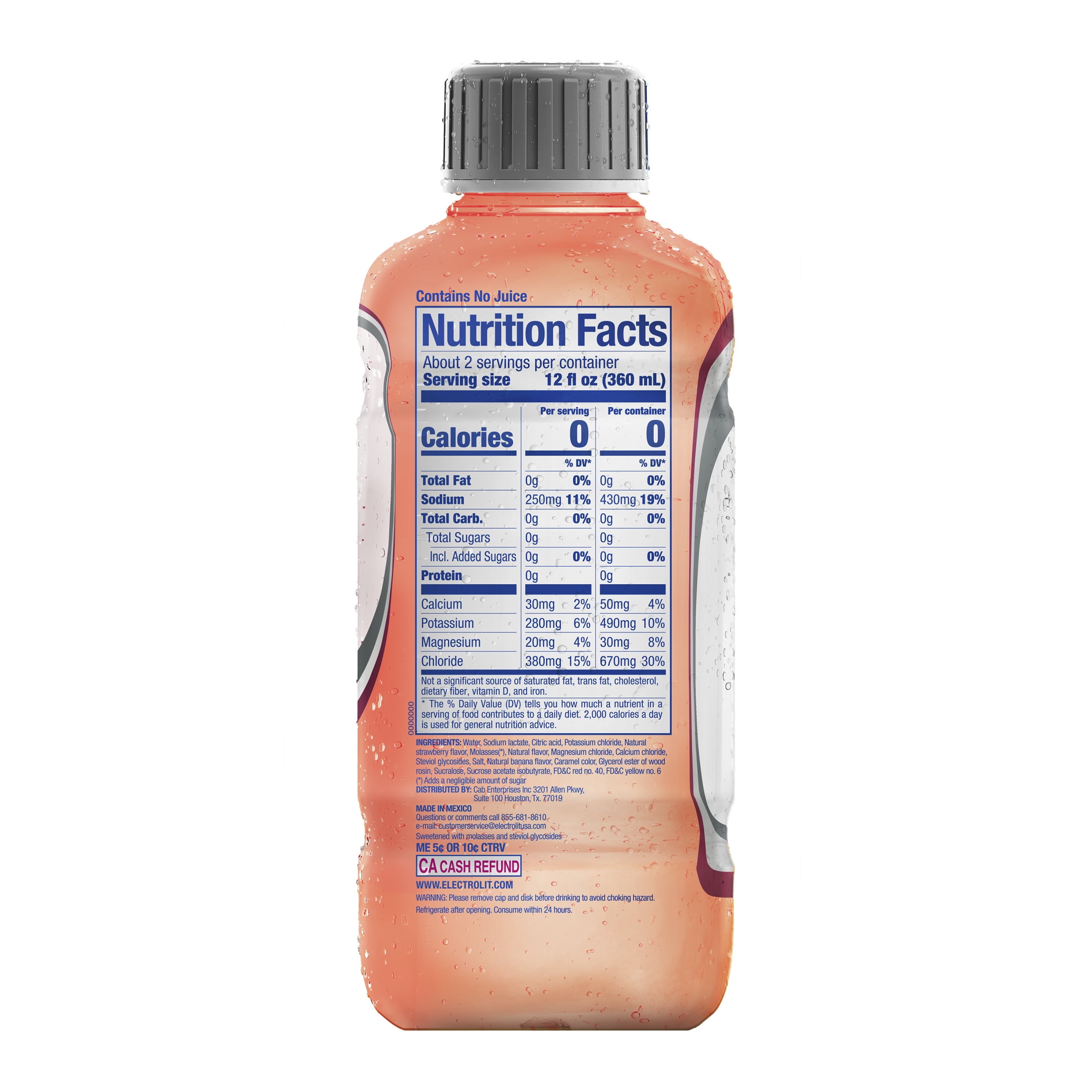 Electrolit Zero Strawberry-Banana 21 FL OZ