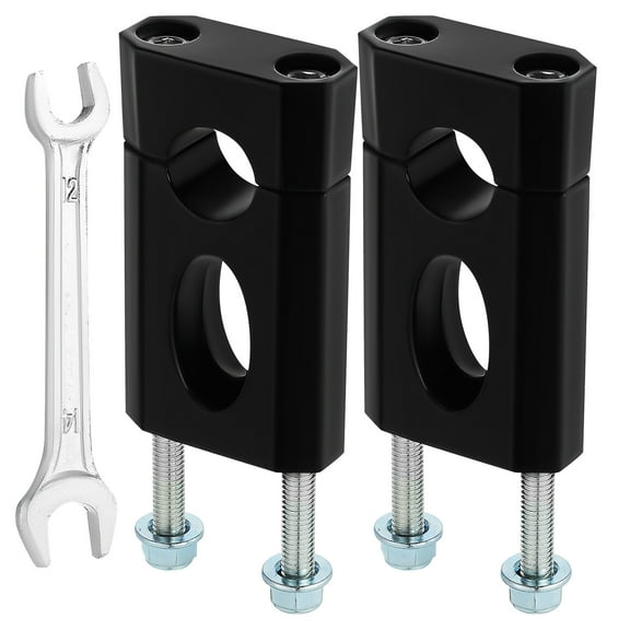 Mountain Bike Riser Handlebars Risers Motorcycle Handlebar Riser Clamp Motorcycle Steering Wheel Black 13.00X5.50X2.50CM