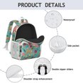 thumbnail image 3 of BoxerDog and Floral Backpack for School,Cute School Bag,Schoolbag with Adjustable Shoulder Straps & Padded Back,15"x11.42"x5.5", 3 of 5