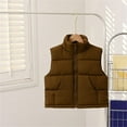 thumbnail image 2 of Vividxx Girl's Winter Coat Jacket Children Stand Vest Boys And Girls Wear Vest Outside Fall Winter Baby Winter Coat Thickened To Wear Horse Clip Outside Coats For Boys And Girls 4-5 Years, 2 of 3