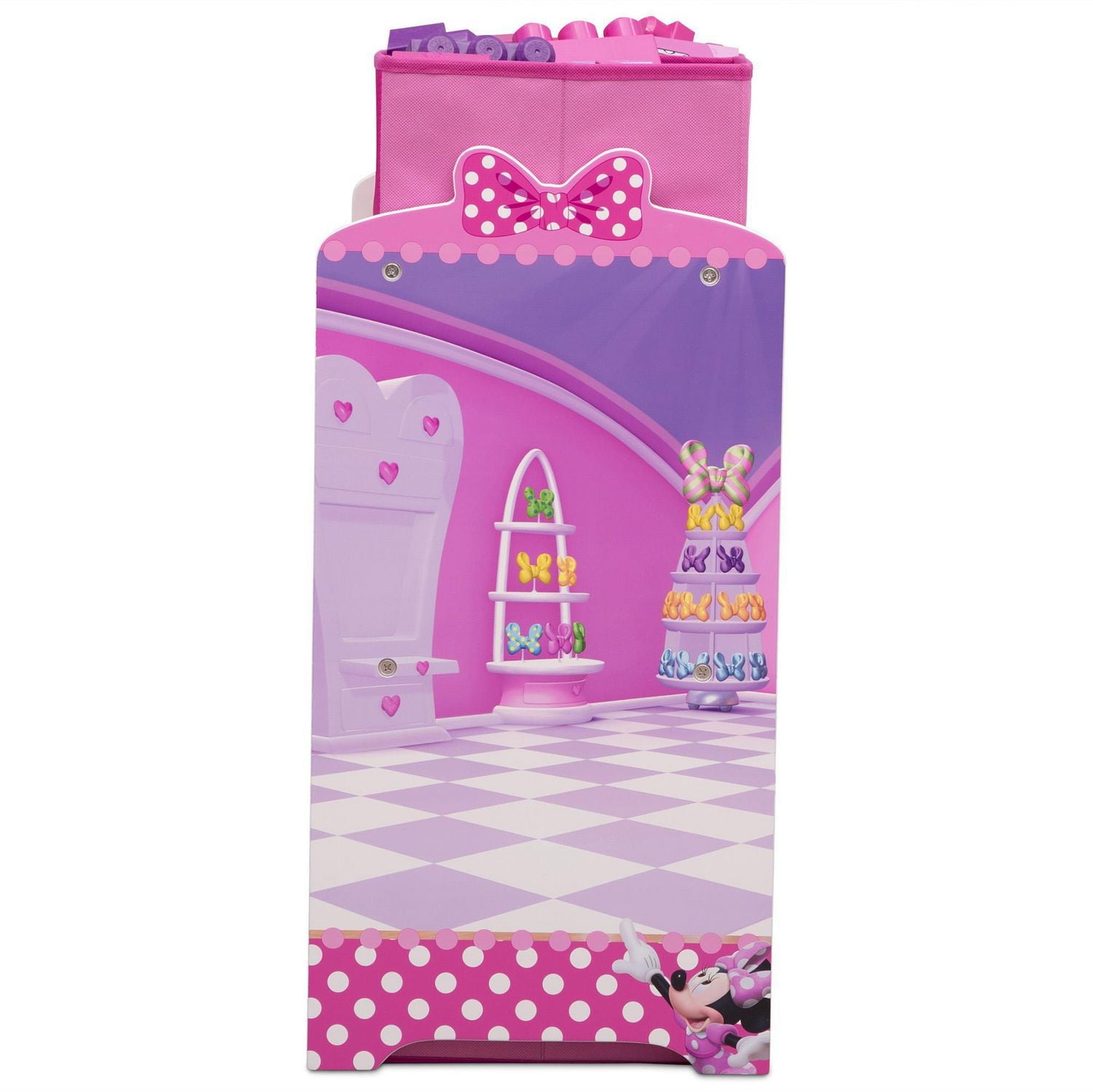 Disney Minnie Mouse 6 Bin Design and Store Toy Organizer by Delta Children