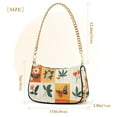 thumbnail image 3 of FORMRS Womens Shoulder Bag with Chain Strap Clutch Purse Cute Tote Handbag, Cartoon Plants, 3 of 7