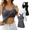 black/white/gray, variant on Womens Solid Camisoles Build in Bra Tank Tops Sets Racerback Workout Tops Yoga Shirt Cotton Undershirt 3 Packs