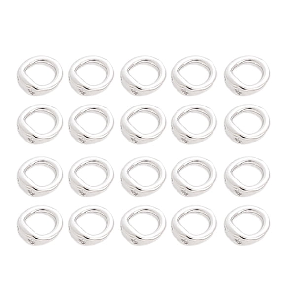 Zonest Sturdy Double Hole Connector Rings Jewelry Clasps for Personalized Accessorizing