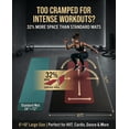 thumbnail image 2 of Extra Large Exercise Mat 4 x 6 FT to 6 x2 FT x 8mm Thick Non-Slip Ultra Durable Workout Mats for Home Gym Flooring, with Resistance Bands & Storage Bag, Shoes-Friendly Yoga Mat for Cardio, Fitness, 2 of 6
