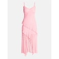 thumbnail image 4 of No Boundaries Lace Ruffle High Low Midi Dress, Women’s XXS-XXL, 4 of 4