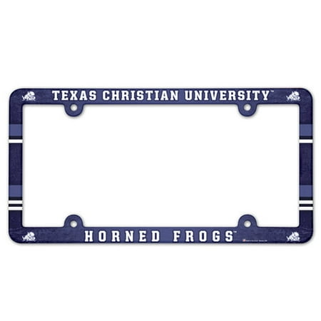 Texas Christian Horned Frogs License Plate Frame