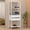 White, variant on Madesa Wardrobe Clothes Storage Rack with 2 Drawers and Open Shelves 27"L Multiuse Cabinet for Bedroom Organization - White