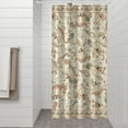 thumbnail image 2 of Fall Pumpkins and Floral Pattern Shower Curtain 36"x72" ,Bathroom Decorative Shower Curtains Set with 12 Hooks,Modern Waterproof Washable Shower Curtain, 2 of 6
