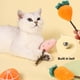 thumbnail image 4 of 4 piezas de juguete de hierba gatera, juguete masticable para gatos, palo masticable, juguete de dentición de felpa suave con forma linda, 4 of 5