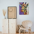 thumbnail image 5 of Shangniulu Colorful Cartoon Animal Wall Art Cute Giraffe Pictures for Kids Bedroom Paintings Funny Nursery Decor Artwork Small Animal Unframed Canvas Wall Art, 5 of 5