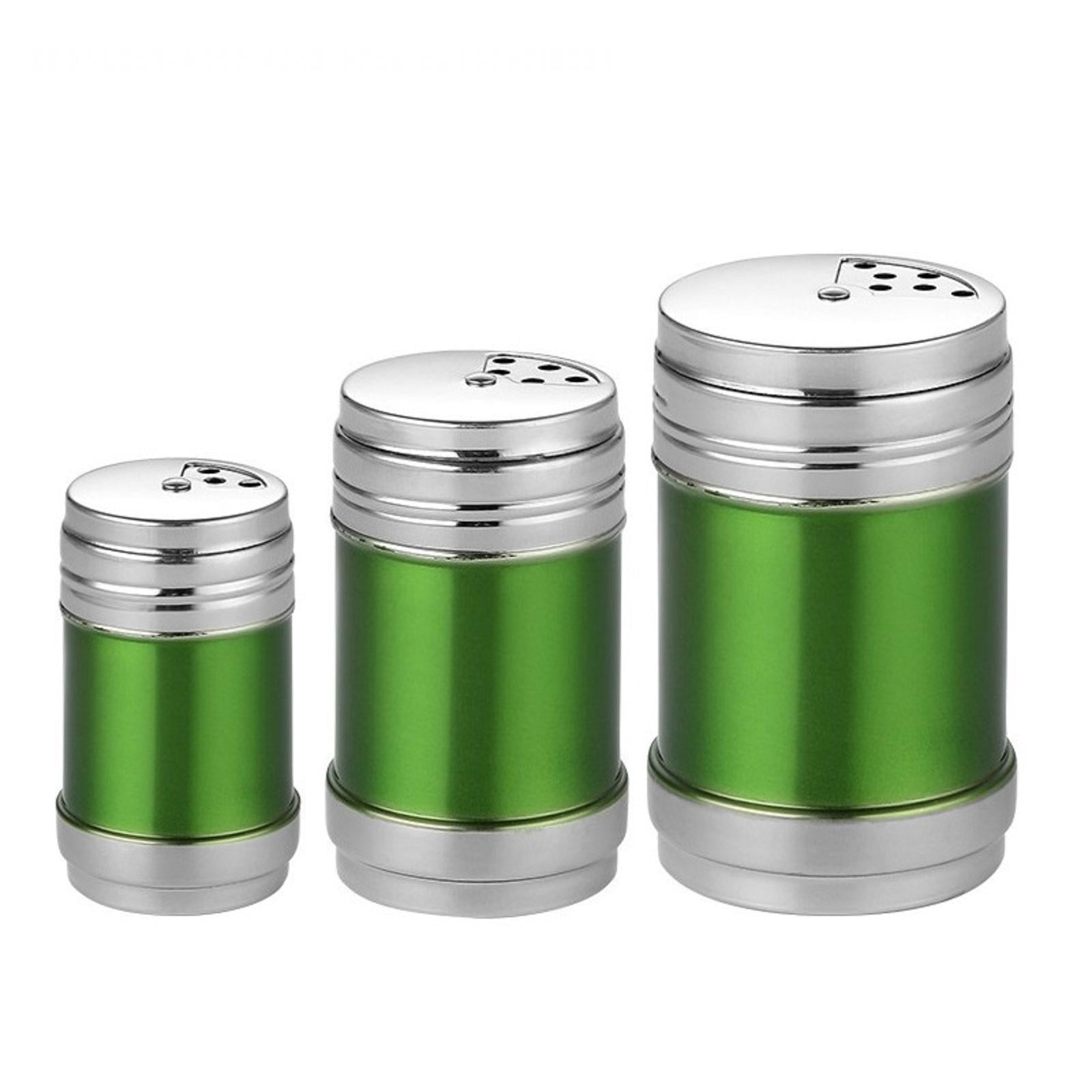 3 Pcs Seasoning Jar Spice Jar with Swivel Lid, Stainless Steel Spice