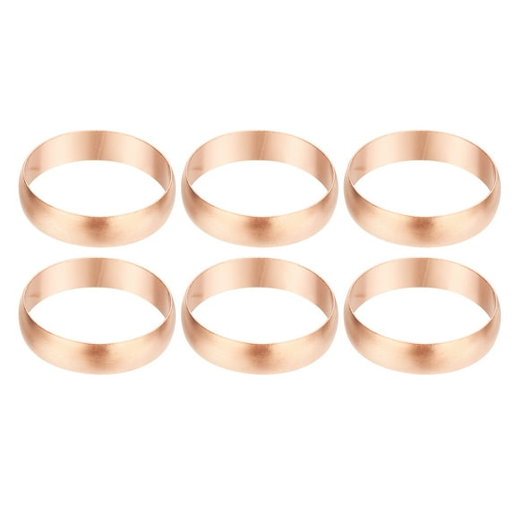 Uxcell 25mm Tube OD Compression Sleeves Ferrules, 6pcs Copper Ferrule Fitting for Air Water Gas