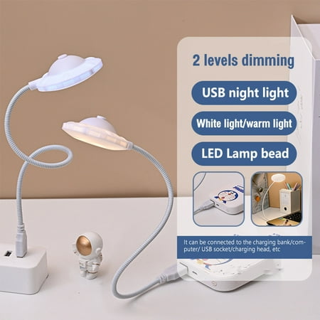 

Ufo Shape Usb Night Light Adjustable Brightness Usb Rechargeable Table Lamp Decorative Luminaires Children Gifts