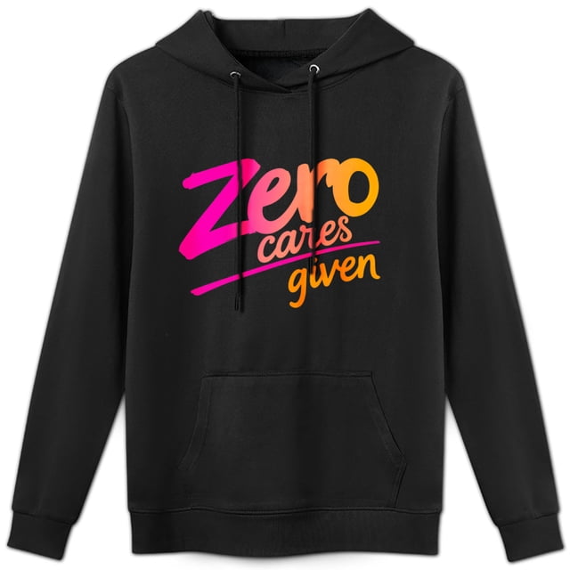 Sudadera Cero Cuidados Dados - Frase Moderna, Prenda Casual Versátil