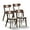 Walnut, variant on Dining Room Chairs Set of 4, FAS Grade Solid Oak Wood Frame, Farmhouse Kitchen Side Chair