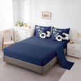 thumbnail image 5 of Feelyou Est Football Sleep Comforter Set 7pcs, Monogrammed Z Blue King Bedding Sets, 5 of 8