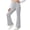 Gray, variant on xaoyunyn Wide Leg Pant for Girls Casual Solid Color Elastic Waisted Flare Sweatpant with Pocket 3-13 Years