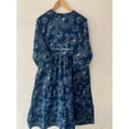 thumbnail image 7 of Indigo Dabu Printed Cotton Dress mini maxi dress - beach summer mini dress Handblock Printed Dresses, 7 of 7