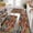 A013 Bohemian Rugs, variant on Farmhouse Kitchen Rugs Sets 3 Piece with Runner Soft Kitchen Floor Mat Brown Floral Rugs Boho Rugs for Bedside Kitchen Carpet and Rugs Non Slip Washable for Bathroom Entryway Front Door Laundry