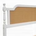 thumbnail image 2 of Elegant French Provincial Bed: Solid Material with Rattan Details in Two Sizes & Colors, 2 of 11