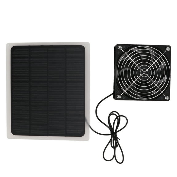 Solar Powered Ventilator, Convenient Solar Panel Fan Kit 10W Energy Saving For Outdoor For Dog Chicken House