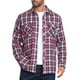 thumbnail image 5 of Camisa de hombre de ajuste slim con botones de manga larga a rayas en colores contrastantes con bolsillo S Rojo Marino, 5 of 7