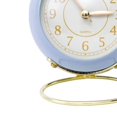 thumbnail image 3 of Petite Horloge Ronde Circulaire Silencieuse Résistance à la Corrosion Réveil de Chevet en Quartz avec Veilleuse pour Chambre École, 3 of 5