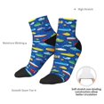 thumbnail image 4 of Bingfone Submarines And Whales Design Patterned Men's Women's Casual Cotton Socks, 4 of 5