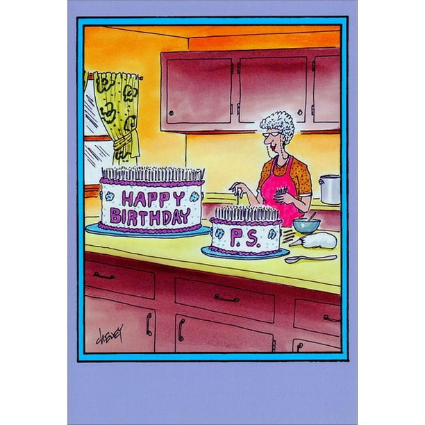 Nobleworks Happy Birthday P.S. Funny / Humorous Birthday Card - Walmart.com - Walmart.com