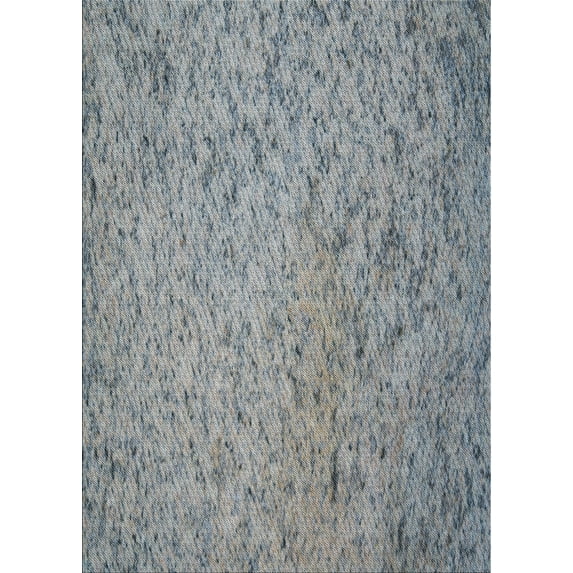 Ahgly Company Indoor Rectangle Patterned Silver Gray Area Rugs, 5' x 7'