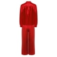 thumbnail image 5 of Haitryli Boys Worship Clothes Liturgical Tunic Top with Wide-Leg Pants Lyrical Church Choir Robe Praise Dance Clothes Red 10, 5 of 6