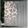 thumbnail image 3 of Ambesonne Weeping Flower Shower Curtain, Art Cherry Blossoms, 69"Wx70"L, Dimgray Blush, 3 of 4
