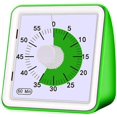 thumbnail image 1 of 60 Minute Visual Analog Timer Electronic Mute Time Management 60 Minutes Children?s Clock Student Time Efficiency Manager Learning Timer Adult Time, Kitchen Baking Timer (Green), 1 of 7