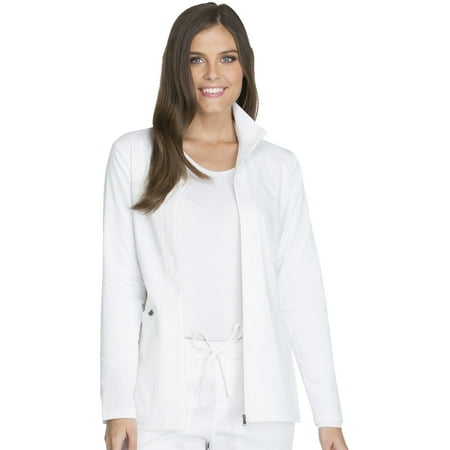 

Dickies Essence Medical Scrubs Jacket for Women Warm Up Plus Size DK302 2XL White