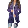 thumbnail image 2 of FDGIU Women's Halloween Cardigan 2025 - Printed Open Front Long Sleeve Cover-Up, Lightweight Crochet Fall Coat, Medium Length Coat Casual, 2 of 6