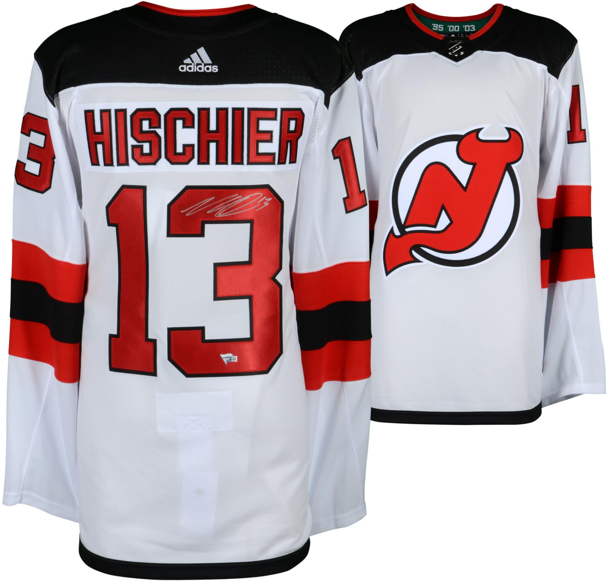 Nico Hischier New Jersey Devils Autographed White Adidas Authentic
