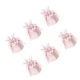 thumbnail image 1 of Injueey 6 bolsas de regalo de conejito de Pascua, bolsas de joyería con cordón de terciopelo, bolsas de dulces, recuerdos de boda, rojo, Kits de decoración para fiestas Rosa forma de oreja de conejo, 1 of 6