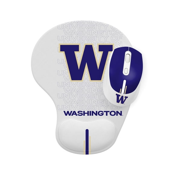 Mouse inalámbrico y mouse pad SOAR Washington Huskies