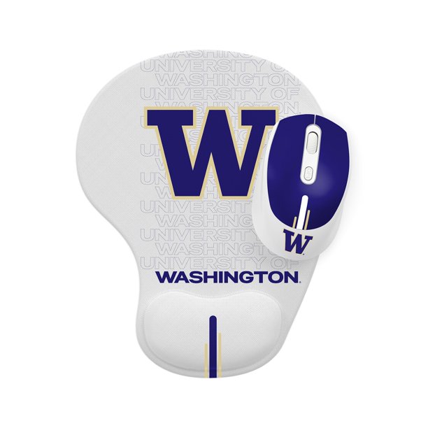Mouse inalámbrico y mouse pad SOAR Washington Huskies
