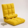 thumbnail image 1 of Elodie Floor Chair with Back Support Soft Comfortable Gaming Padded Lazy Sofa Chair Yellow, 1 of 8